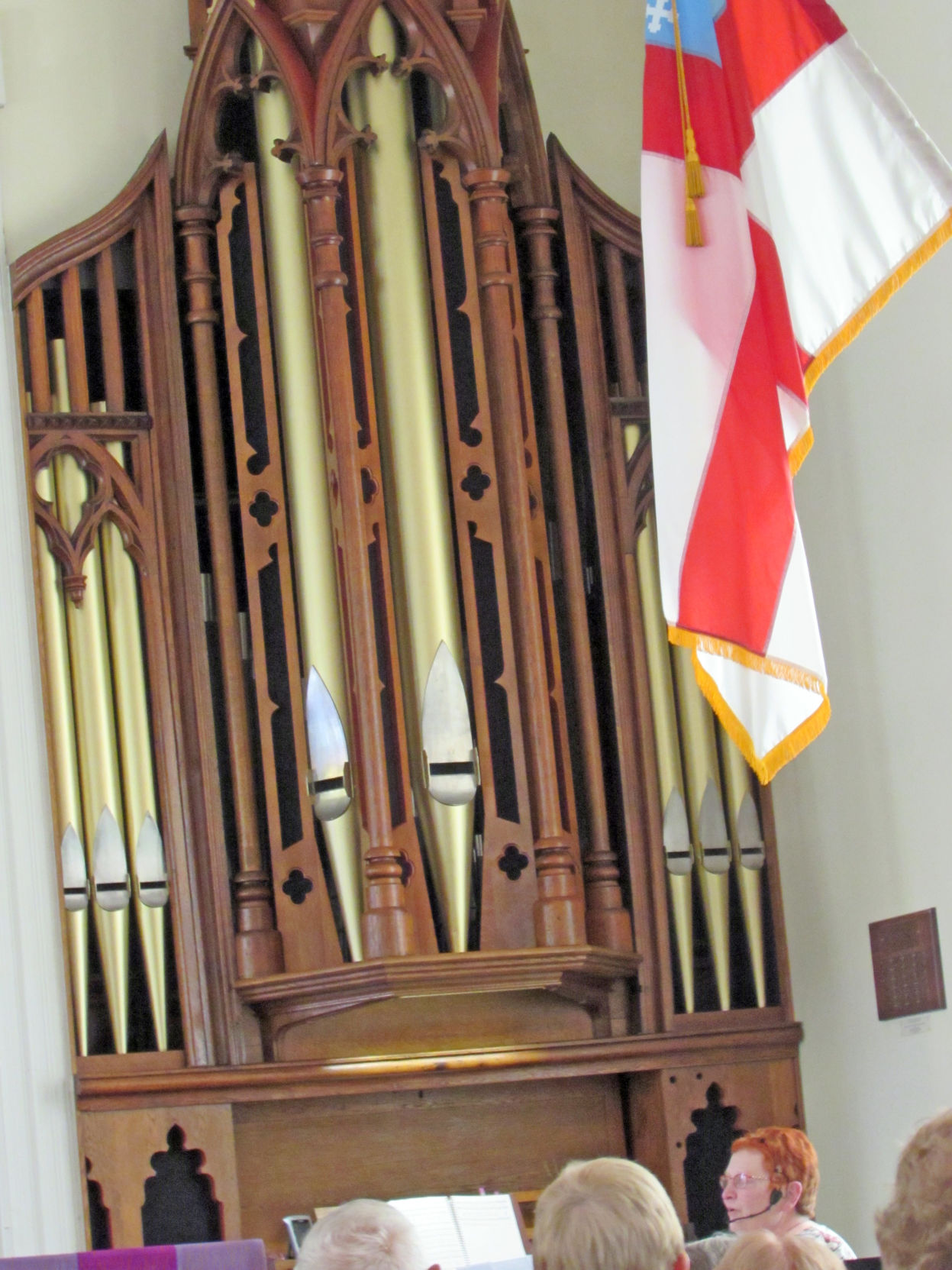 The John G. Marklove historic organ in St. Mark’s Church in Candor.